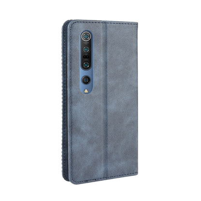 Auto-absorbed Retro Leather Wallet Case Shell for Xiaomi Mi 10 5G/Mi 10 Pro 5G