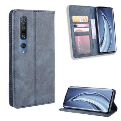 Auto-absorbed Retro Leather Wallet Case Shell for Xiaomi Mi 10 5G/Mi 10 Pro 5G