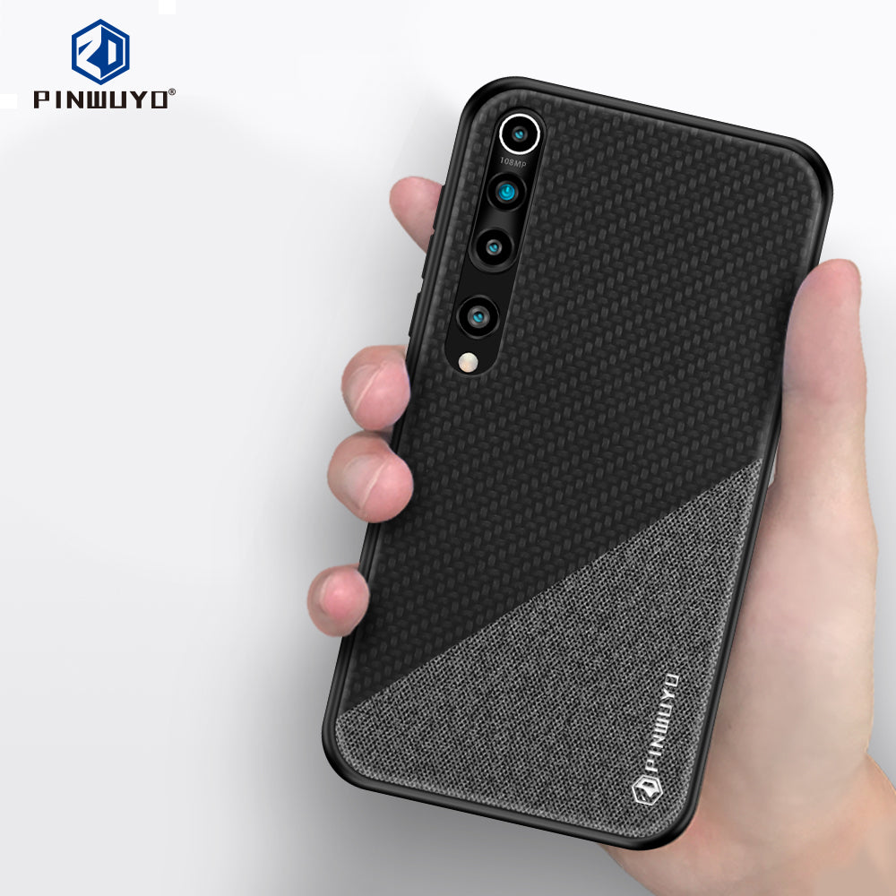 PINWUYO Honor Series PU Leather Coated PC + TPU Cover for Xiaomi Mi 10/Mi 10 Pro