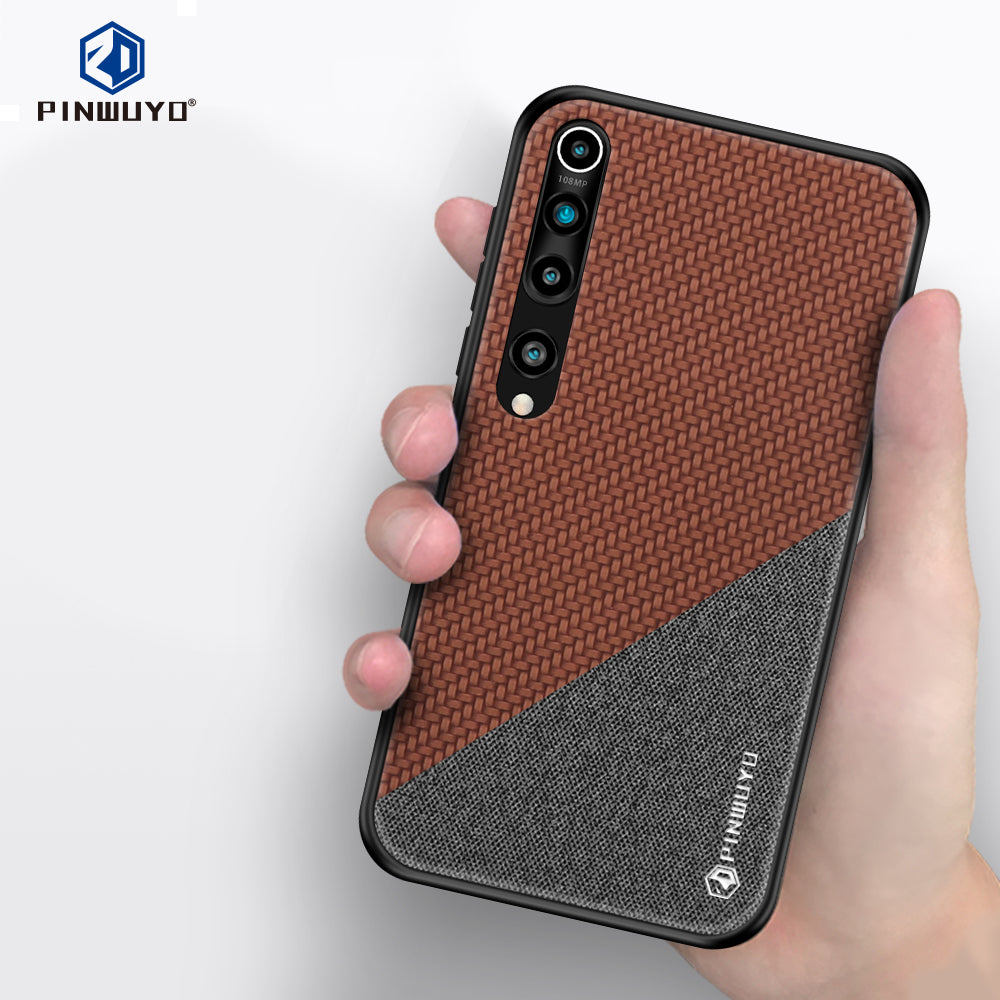PINWUYO Honor Series PU Leather Coated PC + TPU Cover for Xiaomi Mi 10/Mi 10 Pro