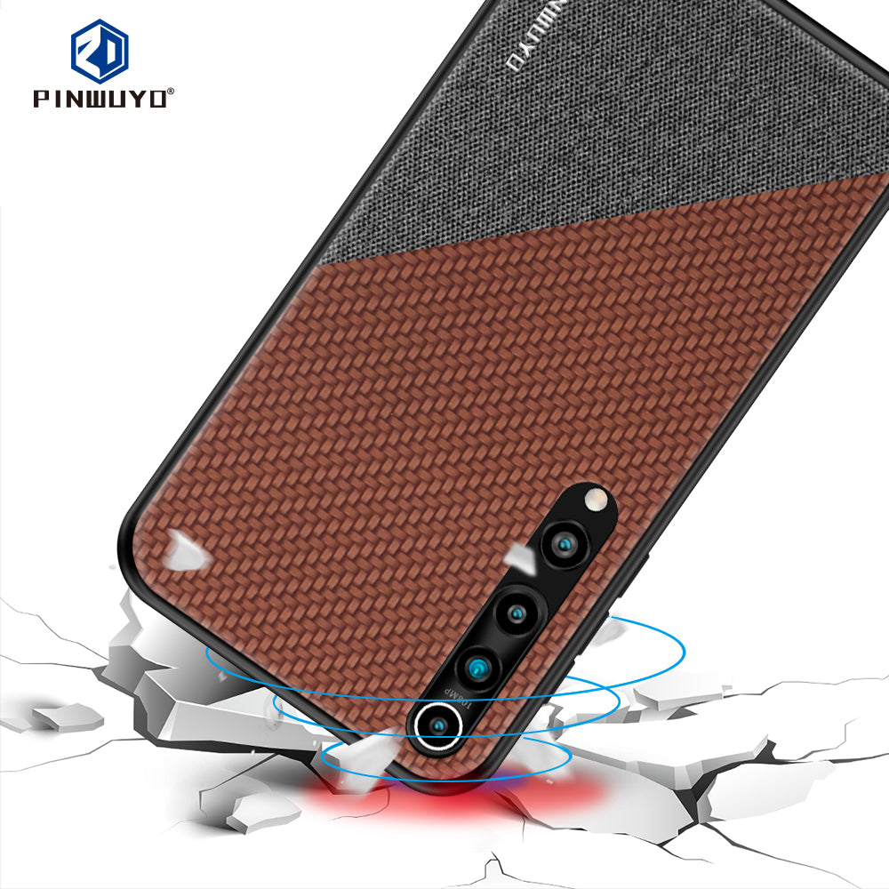 PINWUYO Honor Series PU Leather Coated PC + TPU Cover for Xiaomi Mi 10/Mi 10 Pro