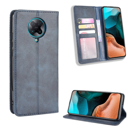 Retro Style Auto-absorbed Leather Shell for Xiaomi Redmi K30 Pro/Xiaomi Poco F2 Pro