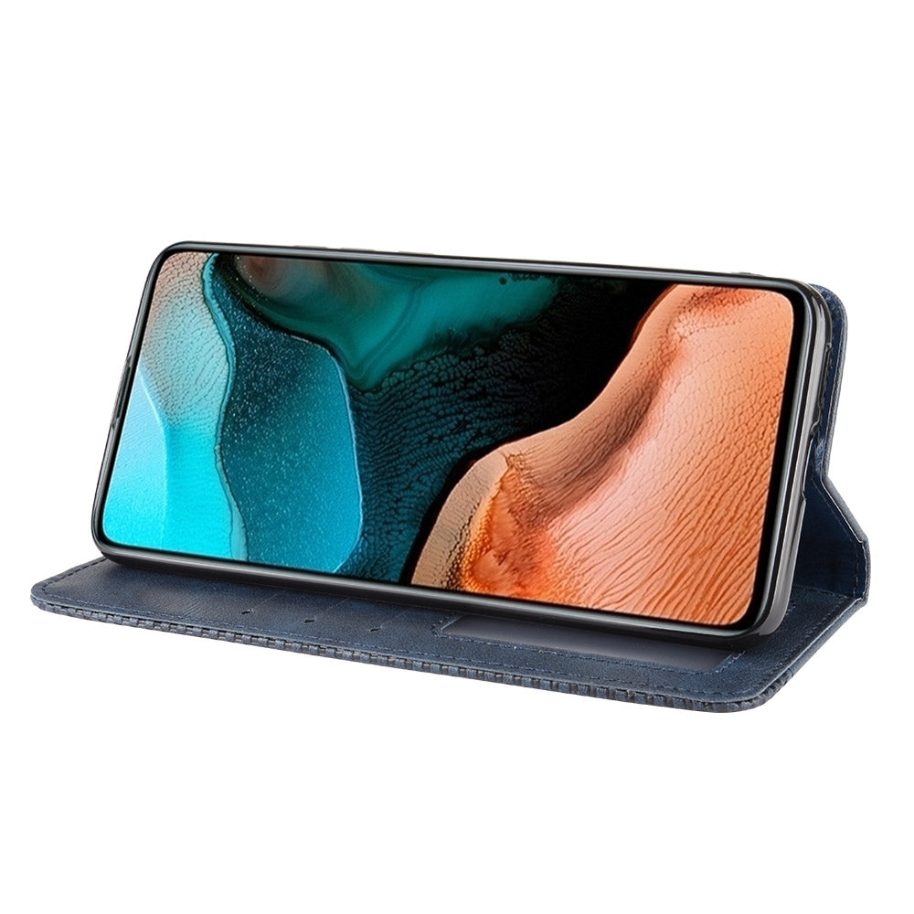 Retro Style Auto-absorbed Leather Shell for Xiaomi Redmi K30 Pro/Xiaomi Poco F2 Pro