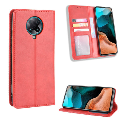Retro Style Auto-absorbed Leather Shell for Xiaomi Redmi K30 Pro/Xiaomi Poco F2 Pro