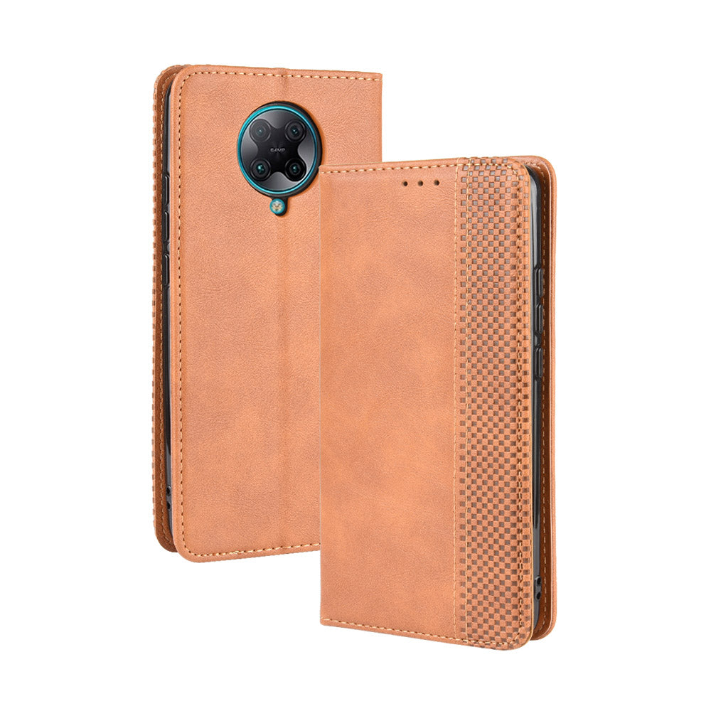Retro Style Auto-absorbed Leather Shell for Xiaomi Redmi K30 Pro/Xiaomi Poco F2 Pro