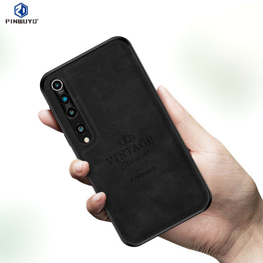 PINWUYO Honorable Series Leather Coated PC TPU Phone Case for Xiaomi Mi 10/Mi 10 Pro