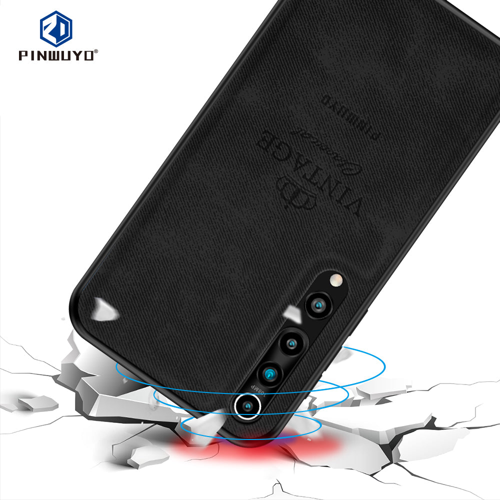 PINWUYO Honorable Series Leather Coated PC TPU Phone Case for Xiaomi Mi 10/Mi 10 Pro