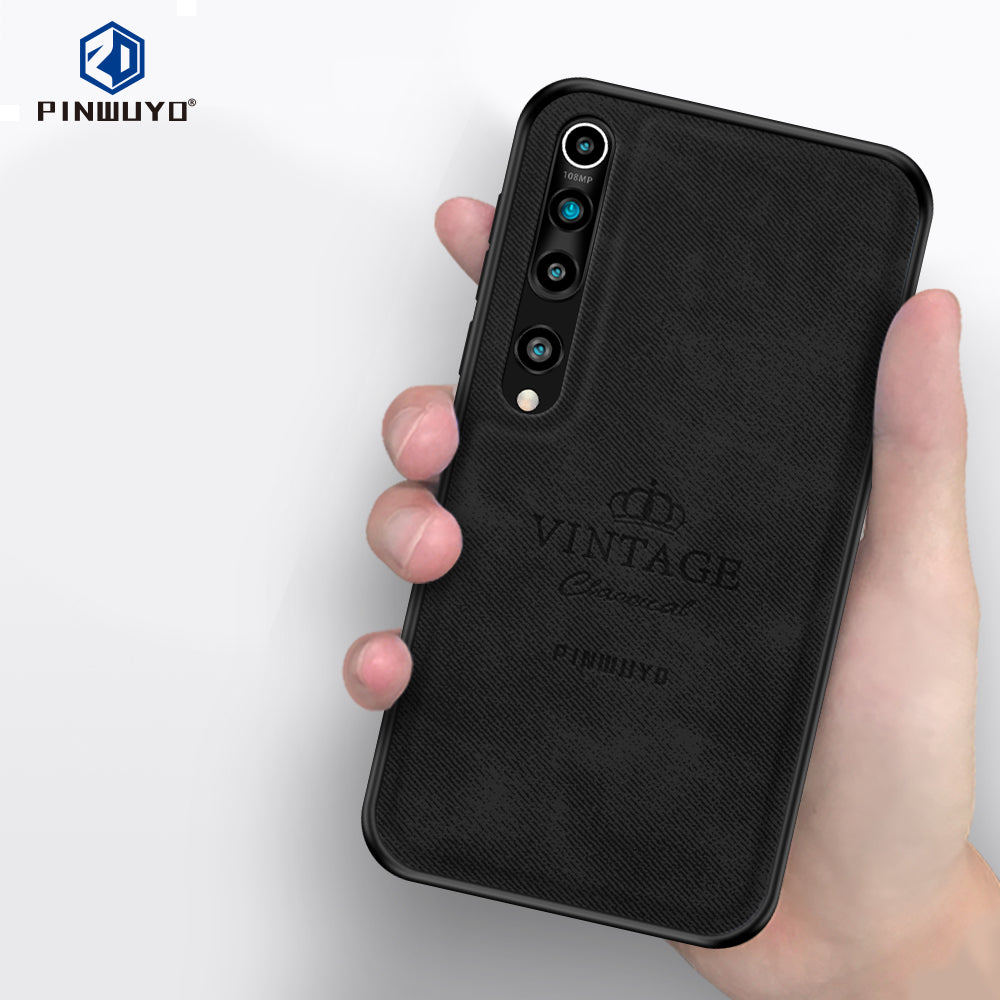 PINWUYO Honorable Series Leather Coated PC TPU Phone Case for Xiaomi Mi 10/Mi 10 Pro