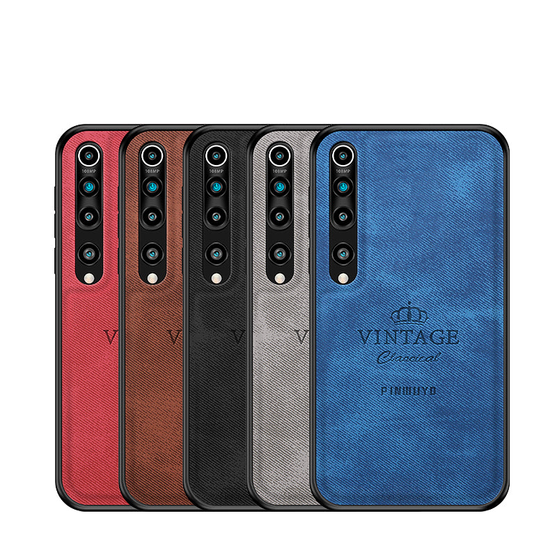 PINWUYO Honorable Series Leather Coated PC TPU Phone Case for Xiaomi Mi 10/Mi 10 Pro