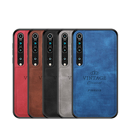 PINWUYO Honorable Series Leather Coated PC TPU Phone Case for Xiaomi Mi 10/Mi 10 Pro