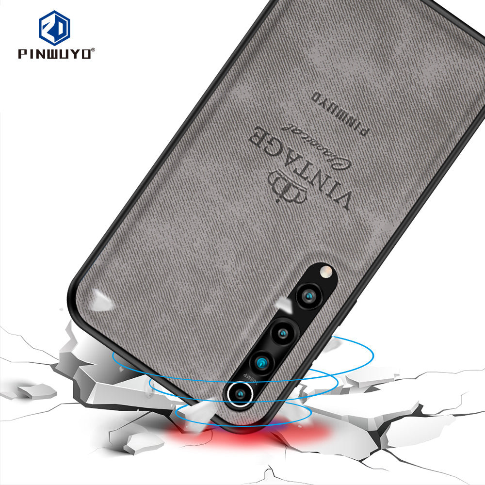 PINWUYO Honorable Series Leather Coated PC TPU Phone Case for Xiaomi Mi 10/Mi 10 Pro