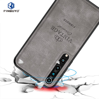PINWUYO Honorable Series Leather Coated PC TPU Phone Case for Xiaomi Mi 10/Mi 10 Pro