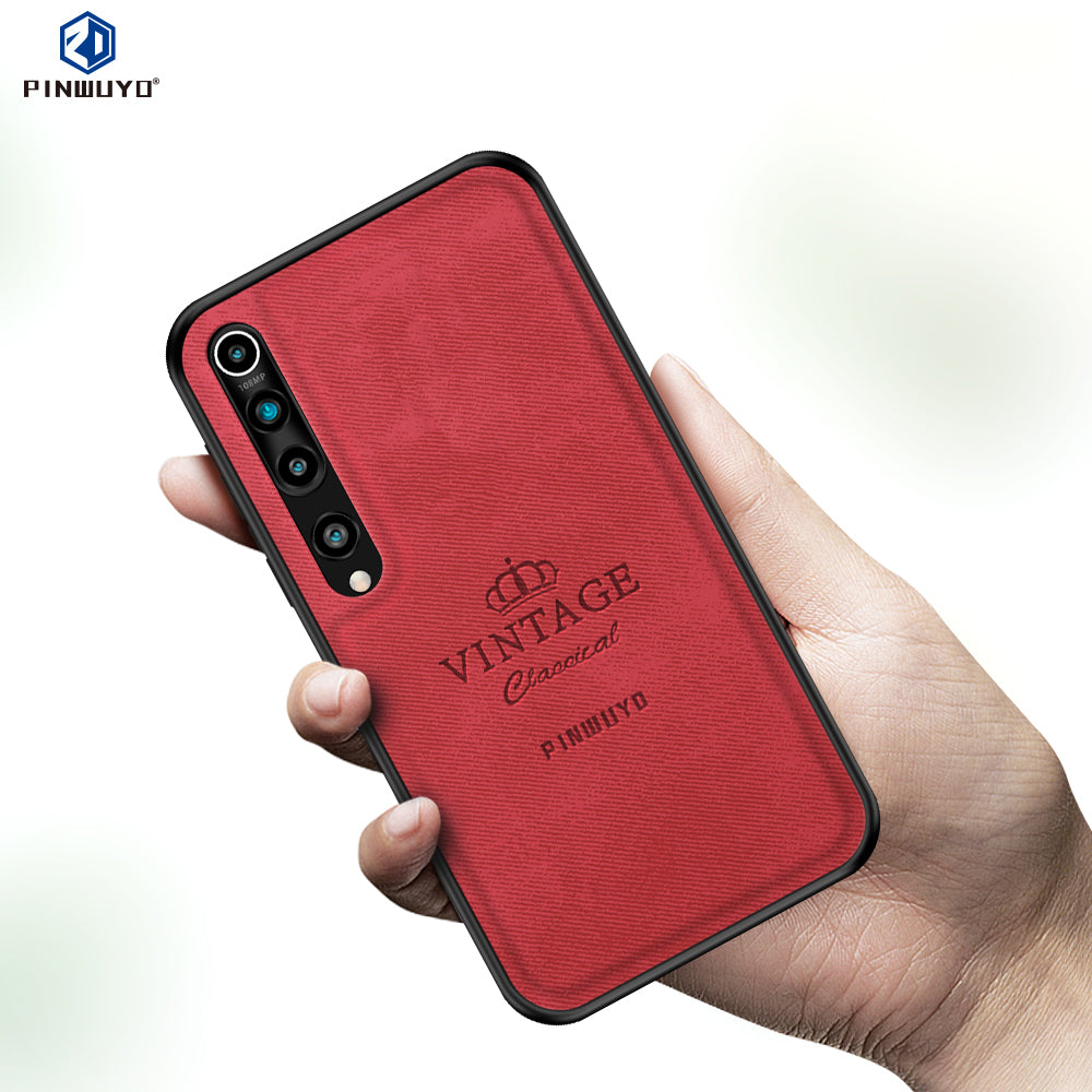PINWUYO Honorable Series Leather Coated PC TPU Phone Case for Xiaomi Mi 10/Mi 10 Pro
