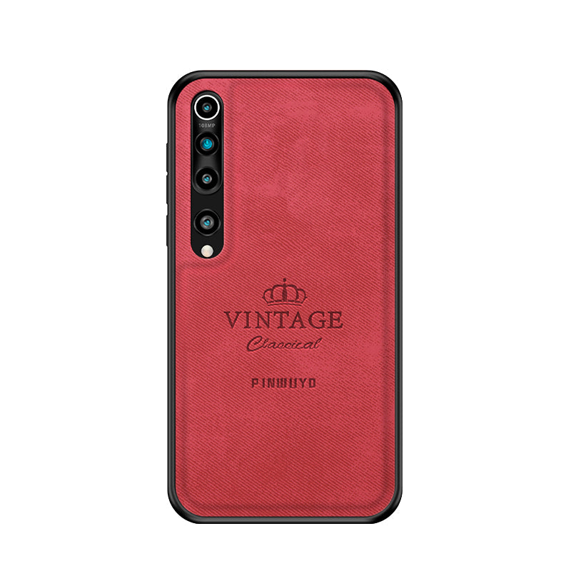 PINWUYO Honorable Series Leather Coated PC TPU Phone Case for Xiaomi Mi 10/Mi 10 Pro