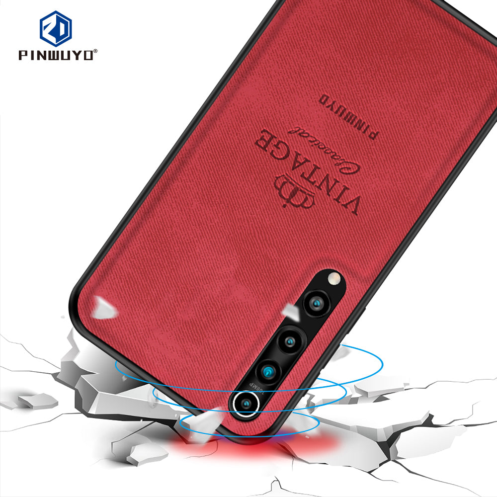 PINWUYO Honorable Series Leather Coated PC TPU Phone Case for Xiaomi Mi 10/Mi 10 Pro