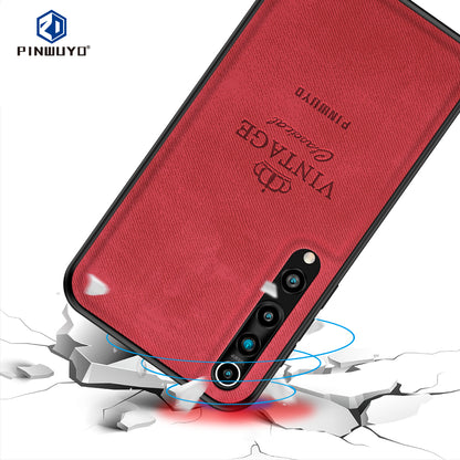 PINWUYO Honorable Series Leather Coated PC TPU Phone Case for Xiaomi Mi 10/Mi 10 Pro