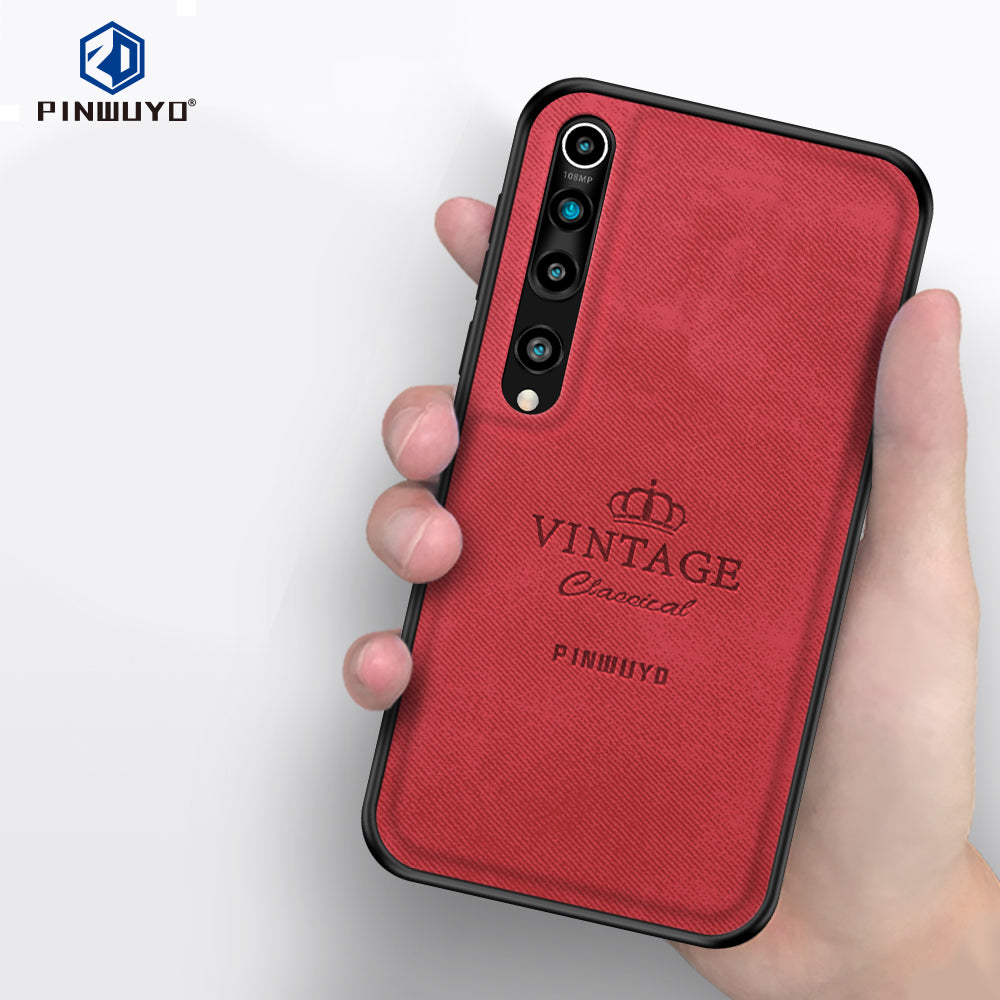 PINWUYO Honorable Series Leather Coated PC TPU Phone Case for Xiaomi Mi 10/Mi 10 Pro