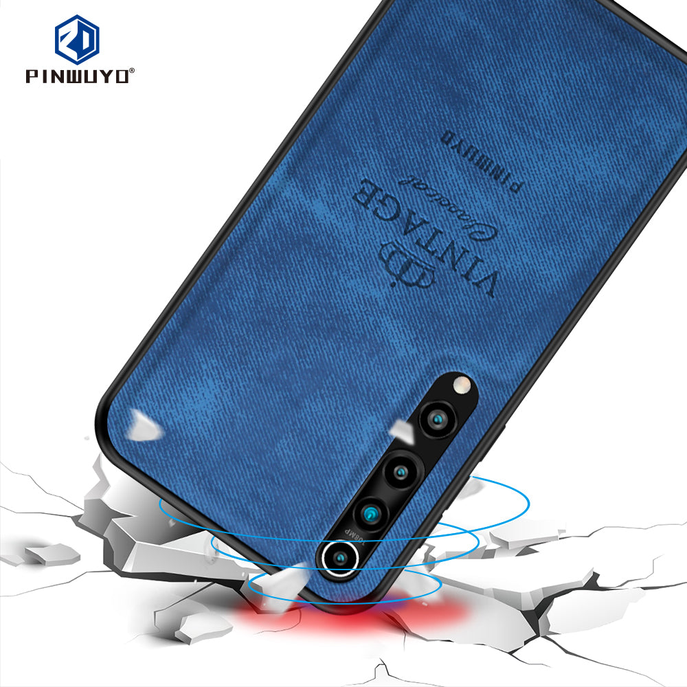 PINWUYO Honorable Series Leather Coated PC TPU Phone Case for Xiaomi Mi 10/Mi 10 Pro