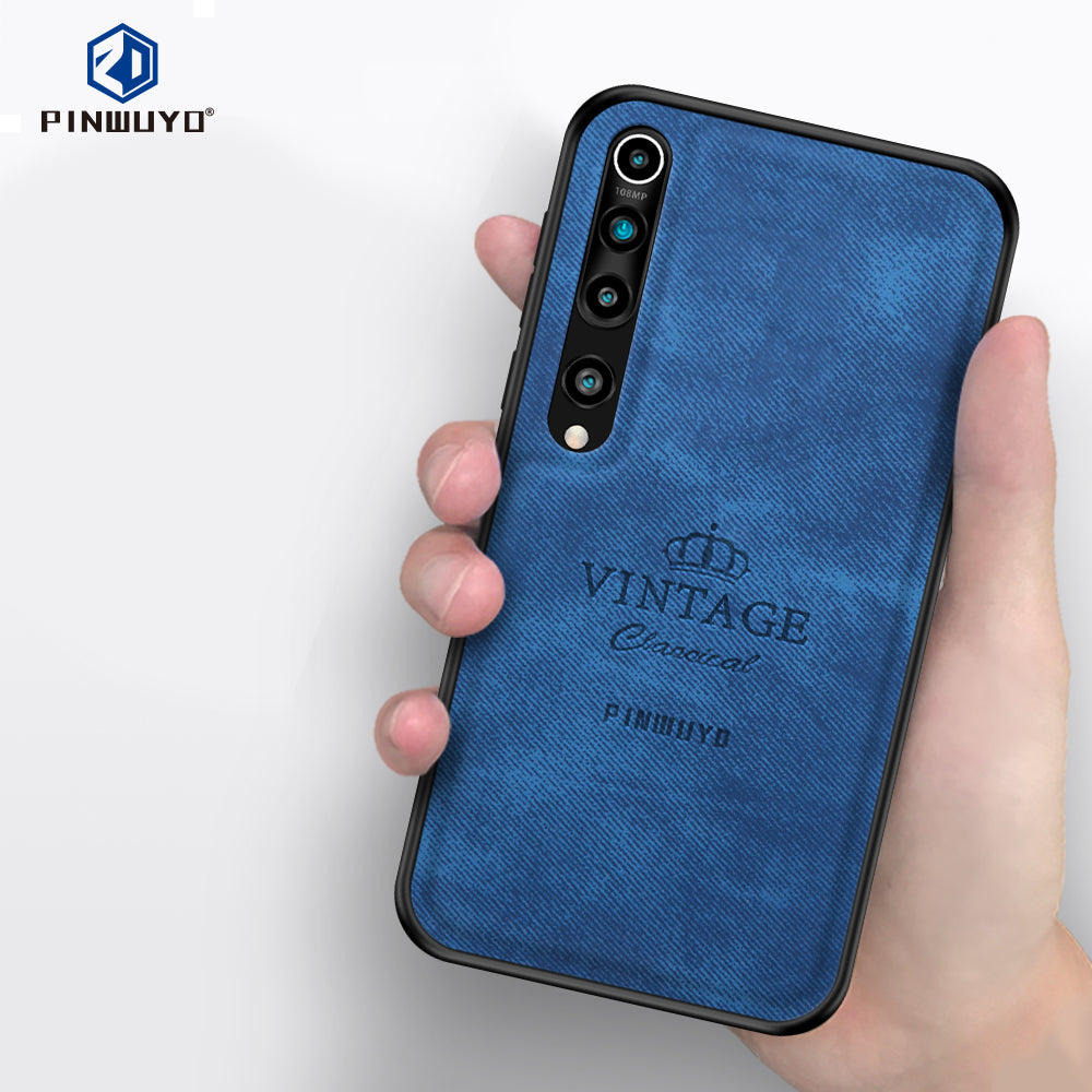 PINWUYO Honorable Series Leather Coated PC TPU Phone Case for Xiaomi Mi 10/Mi 10 Pro