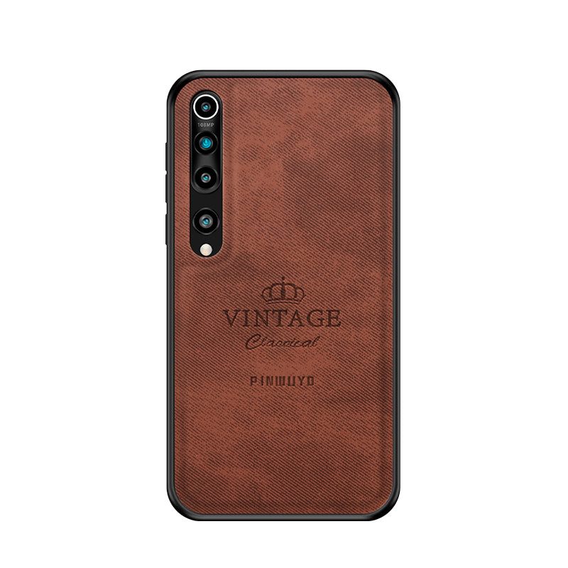 PINWUYO Honorable Series Leather Coated PC TPU Phone Case for Xiaomi Mi 10/Mi 10 Pro
