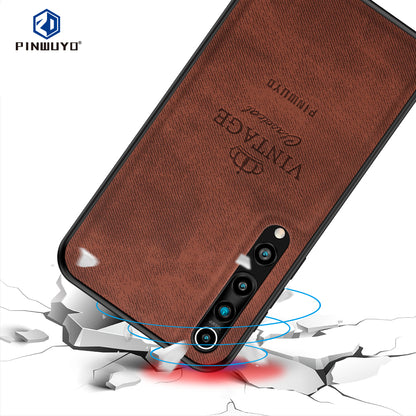 PINWUYO Honorable Series Leather Coated PC TPU Phone Case for Xiaomi Mi 10/Mi 10 Pro