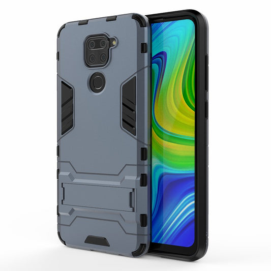 2 in 1 PC + TPU Phone Case with Kickstand for Xiaomi Redmi Note 9/Redmi 10X 4G