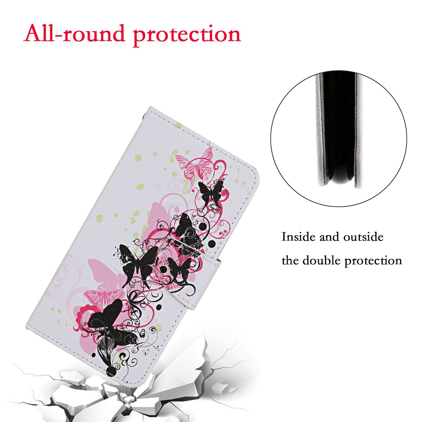 Pattern Printing Flip Leather Wallet Phone Case for Xiaomi Redmi Note 9 Pro