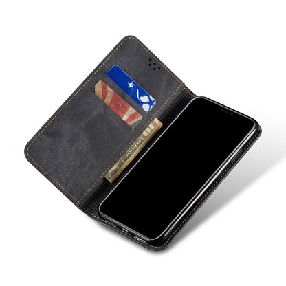 Retro Style Jeans Cloth Leather Shell for Xiaomi Redmi Note 9/Redmi 10X 4G