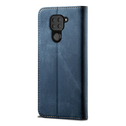 Retro Style Jeans Cloth Leather Shell for Xiaomi Redmi Note 9/Redmi 10X 4G
