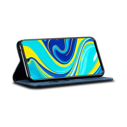 Retro Style Jeans Cloth Leather Shell for Xiaomi Redmi Note 9/Redmi 10X 4G