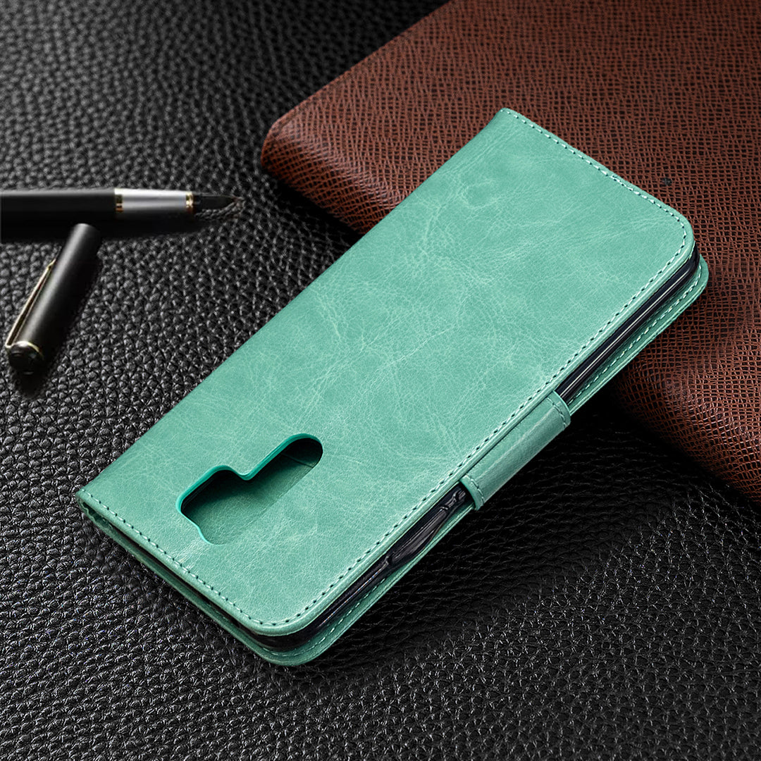Imprint Butterflies Wallet Stand Flip Leather Phone Shell for Xiaomi Redmi 9