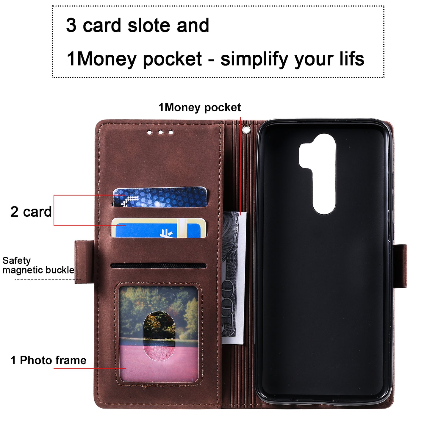Retro with Wallet Leather Phone Shell for Xiaomi Redmi 9