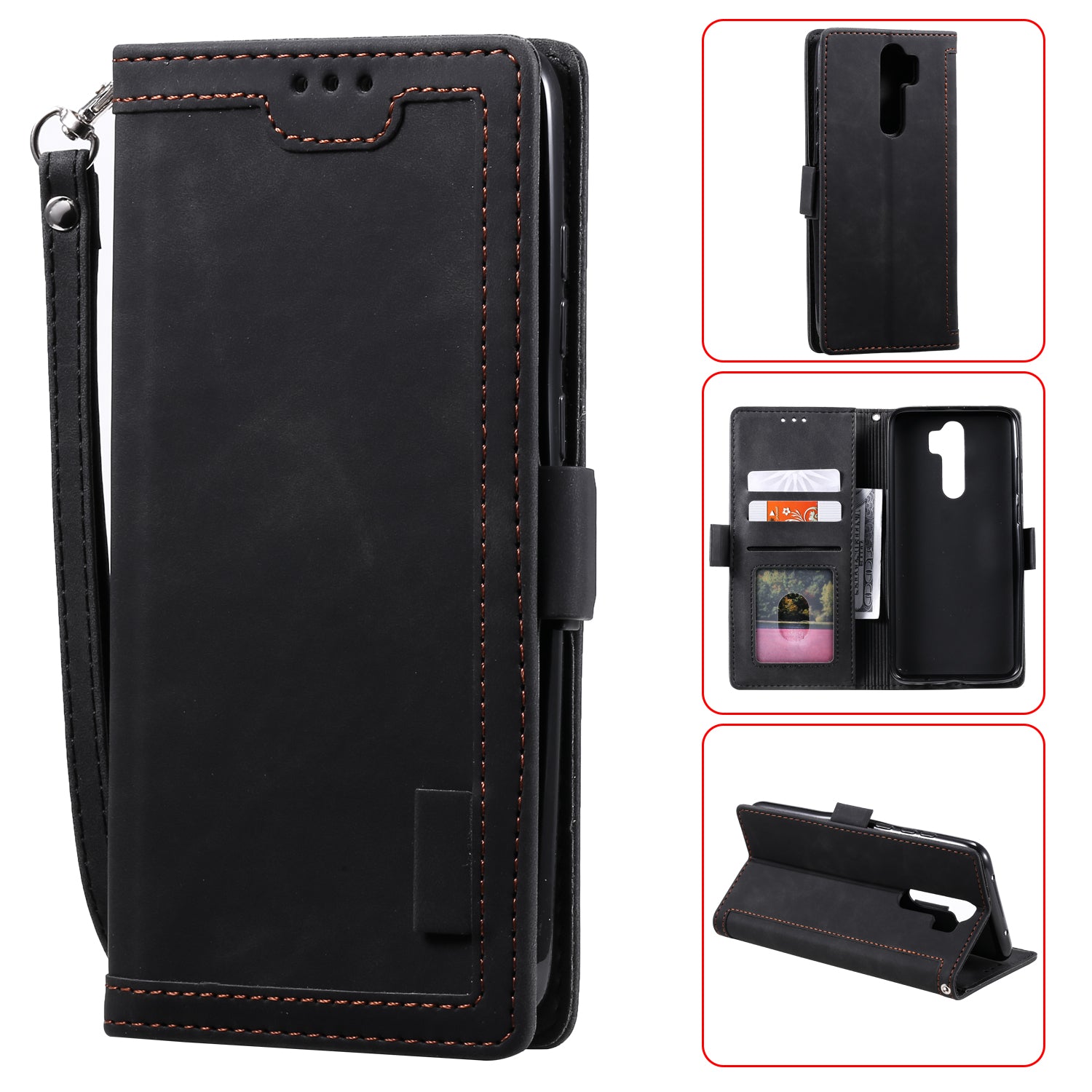 Retro with Wallet Leather Phone Shell for Xiaomi Redmi 9