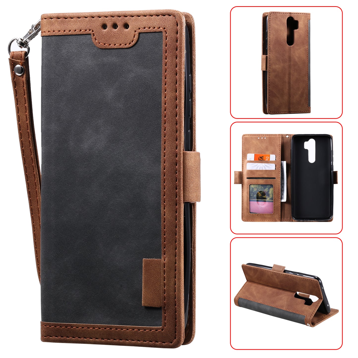 Retro with Wallet Leather Phone Shell for Xiaomi Redmi 9