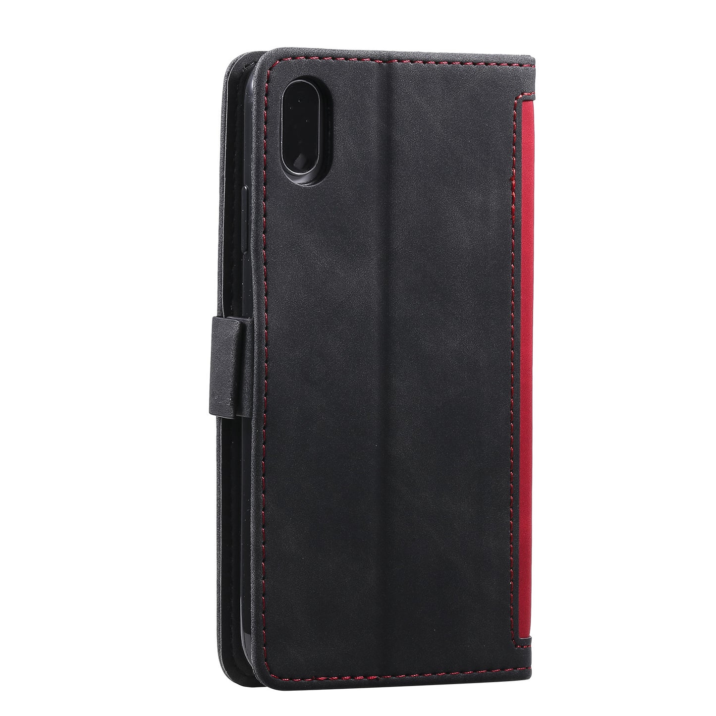 Rerto Splicing Leather Cover with Wallet for Xiaomi Redmi 9A