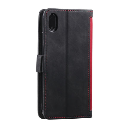Rerto Splicing Leather Cover with Wallet for Xiaomi Redmi 9A