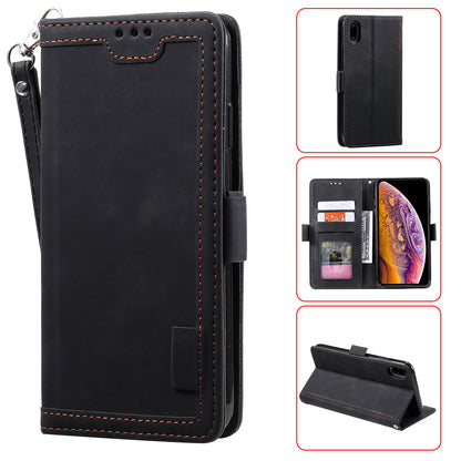 Rerto Splicing Leather Cover with Wallet for Xiaomi Redmi 9A
