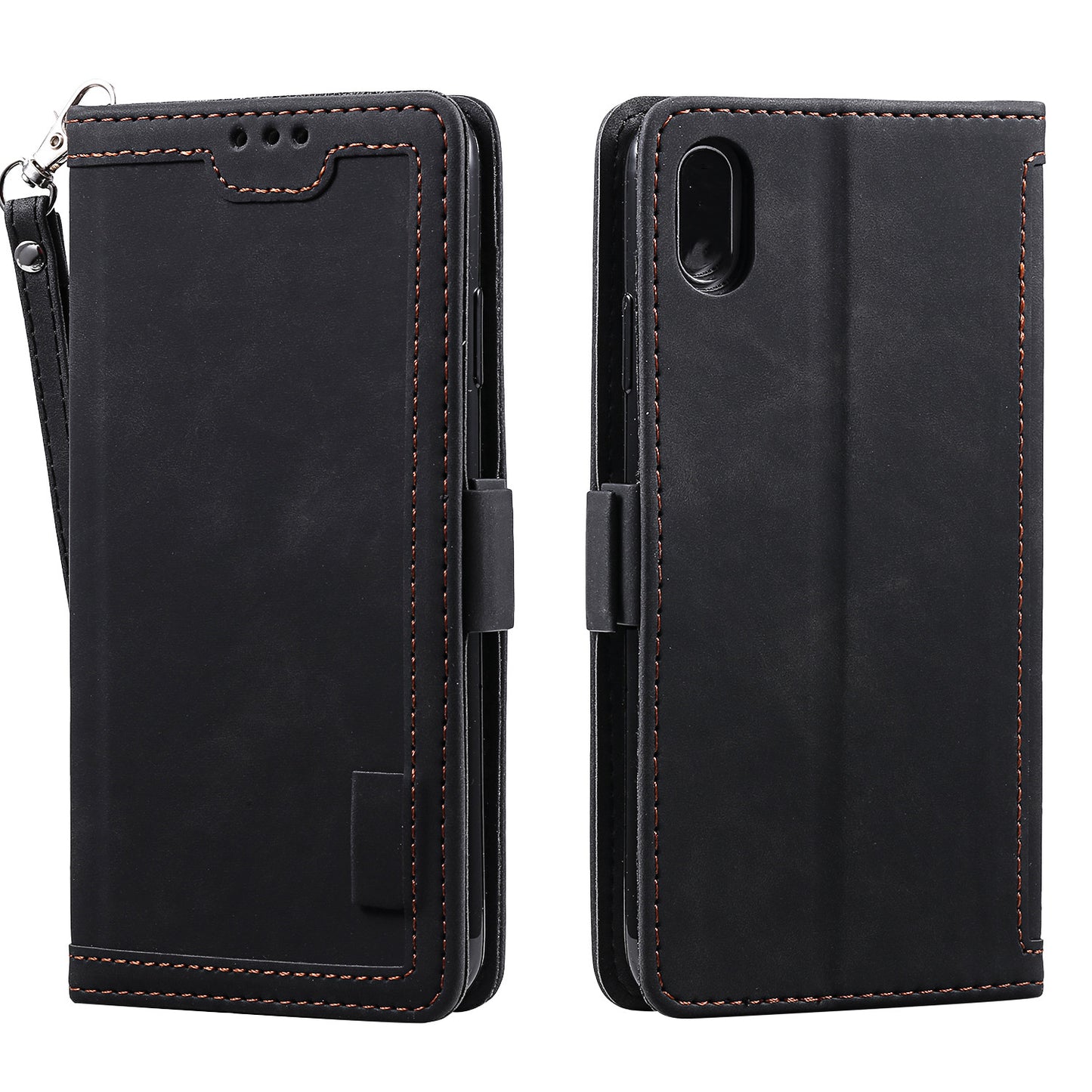 Rerto Splicing Leather Cover with Wallet for Xiaomi Redmi 9A