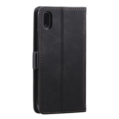 Rerto Splicing Leather Cover with Wallet for Xiaomi Redmi 9A
