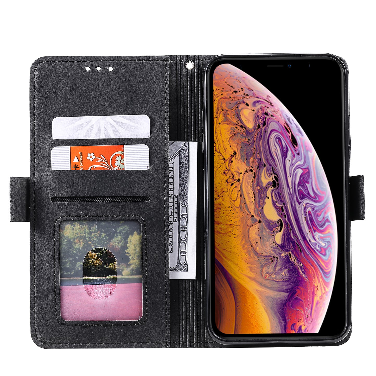 Rerto Splicing Leather Cover with Wallet for Xiaomi Redmi 9A