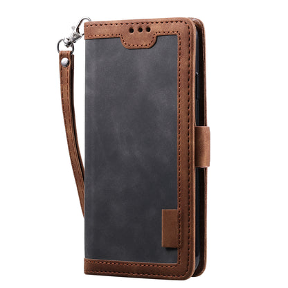 Rerto Splicing Leather Cover with Wallet for Xiaomi Redmi 9A