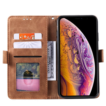 Rerto Splicing Leather Cover with Wallet for Xiaomi Redmi 9A