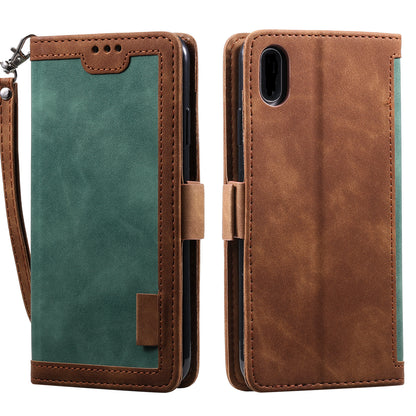 Rerto Splicing Leather Cover with Wallet for Xiaomi Redmi 9A