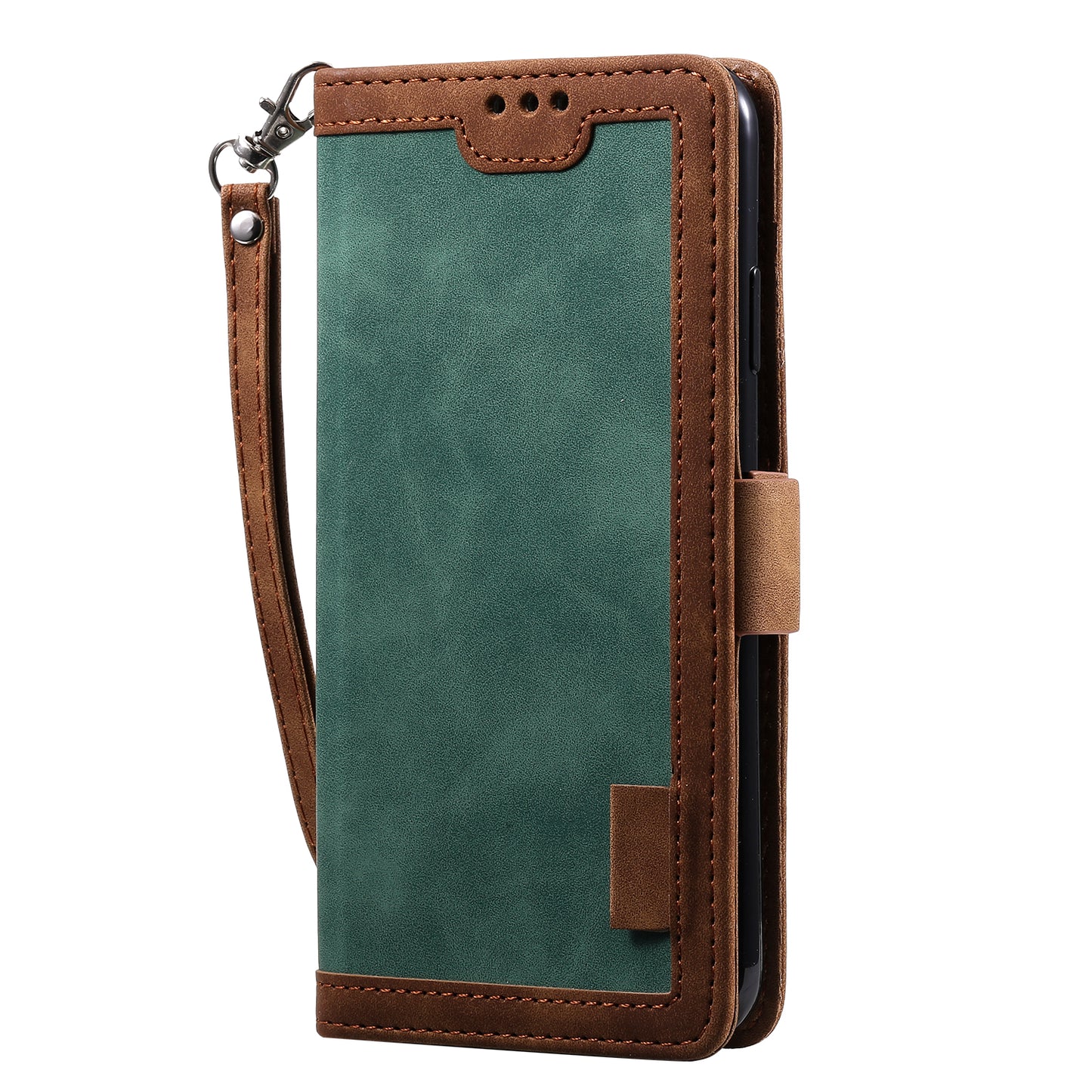 Rerto Splicing Leather Cover with Wallet for Xiaomi Redmi 9A