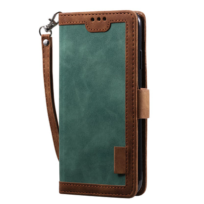 Rerto Splicing Leather Cover with Wallet for Xiaomi Redmi 9A