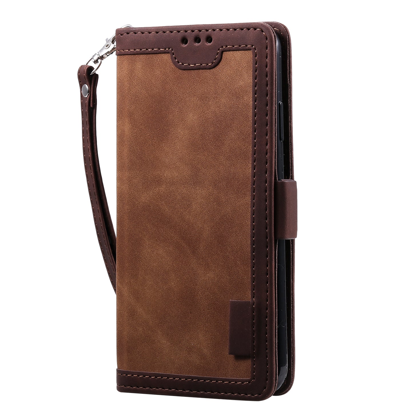 Rerto Splicing Leather Cover with Wallet for Xiaomi Redmi 9A