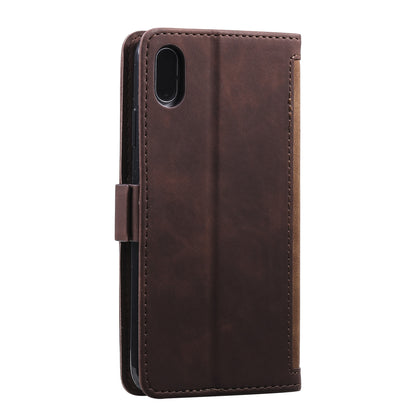 Rerto Splicing Leather Cover with Wallet for Xiaomi Redmi 9A
