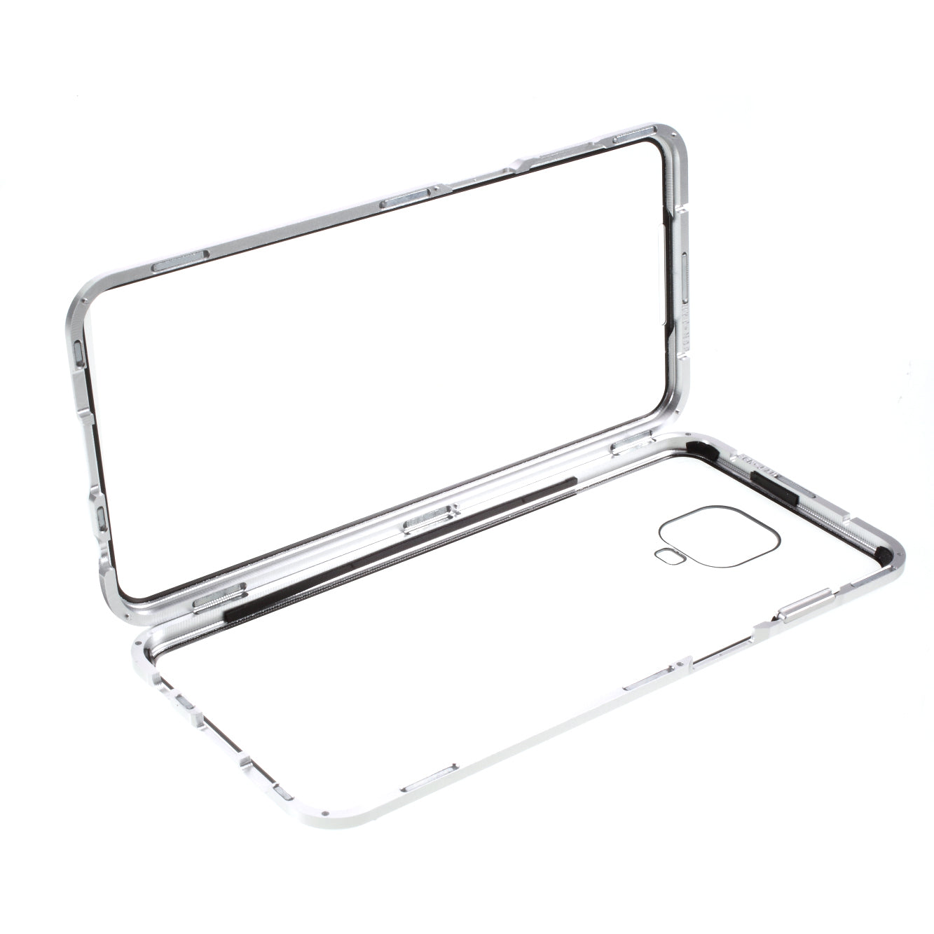 Metal+Tempered Glass Detachable 2-in-1 Shell for Xiaomi Redmi Note 9S/Note 9 Pro/Note 9 Pro Max