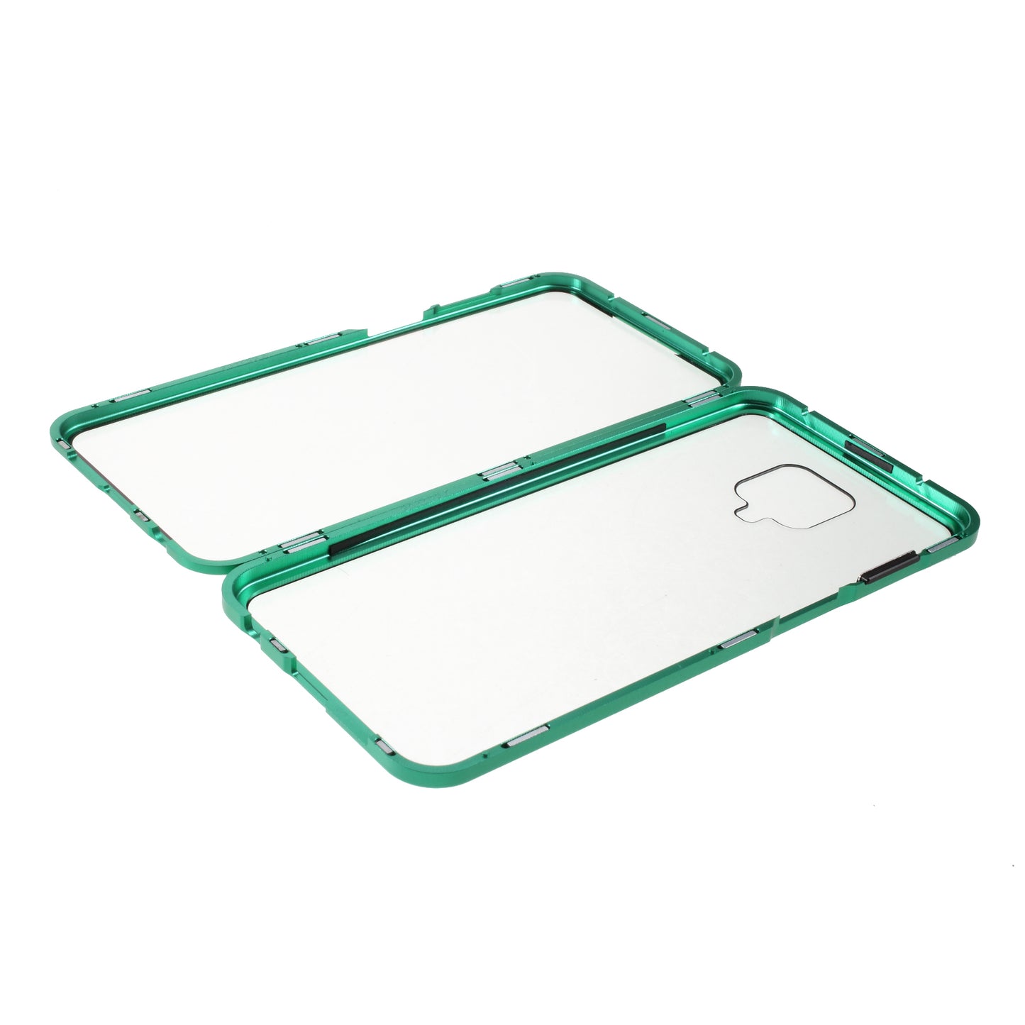 Metal+Tempered Glass Detachable 2-in-1 Shell for Xiaomi Redmi Note 9S/Note 9 Pro/Note 9 Pro Max