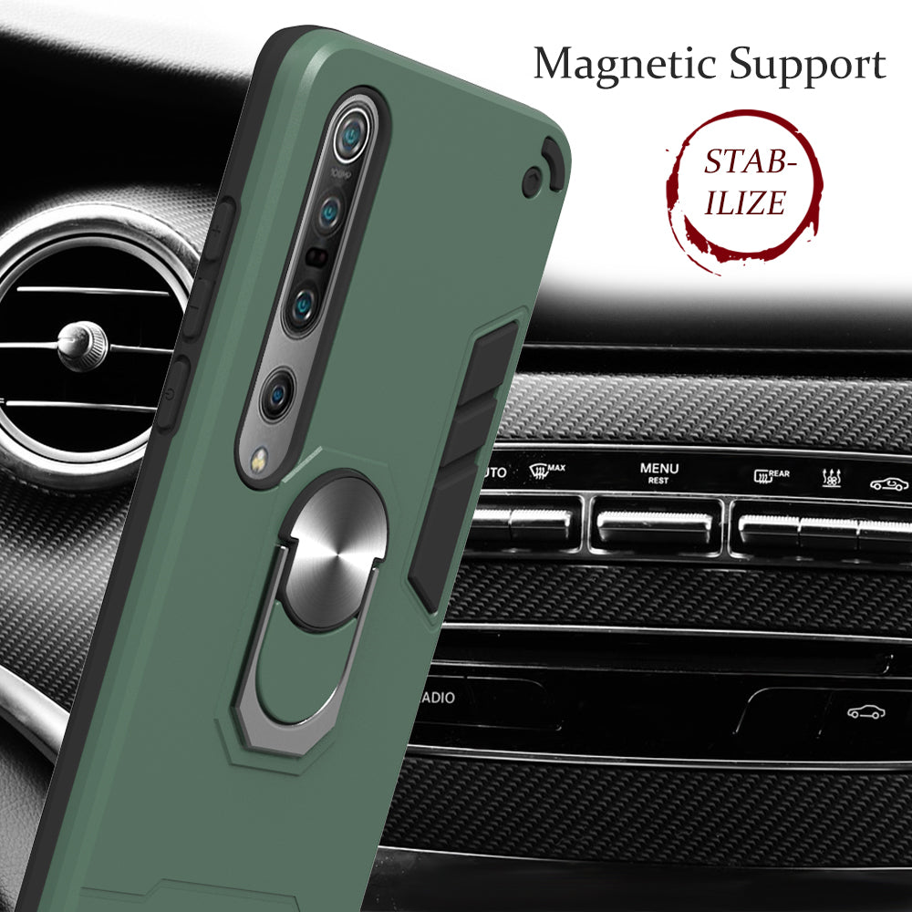 Detachable 2-in-1 PC + TPU Case [with Kickstand and Magnetic Holder Metal Sheet] for Xiaomi Mi 10/Mi 10 Pro 5G